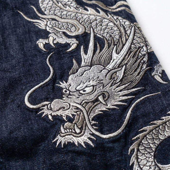 Ginryu Sukajan Dragon Embroidered Jeans