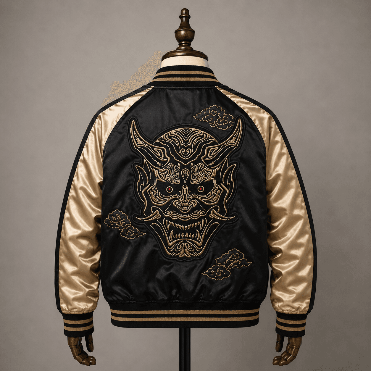 Hannya's Wrath Gold Sukajan Jacket