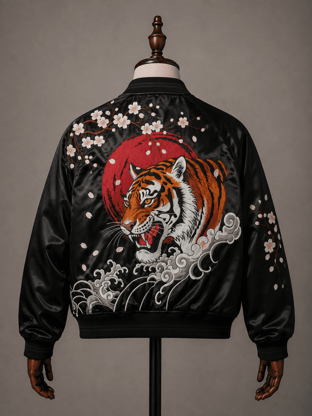 Tiger Sakura Bomber Jacket